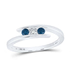 Enchanting Blue Majesty Diamond Ring Top View from Splendid Jewellery