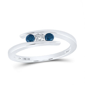Enchanting Blue Majesty Diamond Ring Top View from Splendid Jewellery
