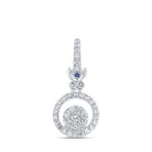 Enchanting Blue Sapphire Halo Diamond Pendant - Splendid Jewellery