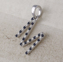 Load image into Gallery viewer, Enchanting Blue Sapphire Initial Pendant - Splendid Jewellery