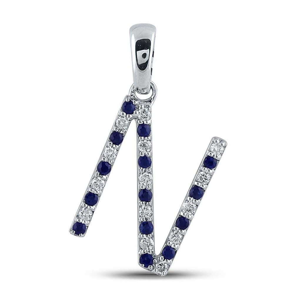 Enchanting Blue Sapphire Initial Pendant: A Symbol of Elegance and Individuality - Splendid Jewellery