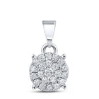 Enchanting Brilliance Diamond Cluster Pendant - Splendid Jewellery