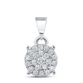 Enchanting Brilliance Diamond Cluster Pendant - Splendid Jewellery