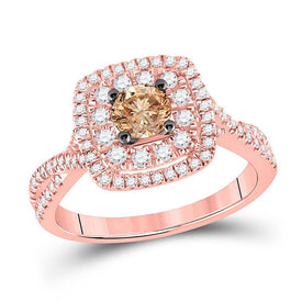 Enchanting Brown Diamond Solitaire Bridal Wedding Ring - Splendid Jewellery