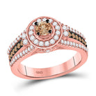 Enchanting Brown Diamond Solitaire Bridal Wedding Ring - Splendid Jewellery