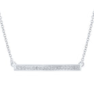 Enchanting Diamond Bar Pendant Necklace - Splendid Jewellery