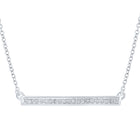 Enchanting Diamond Bar Pendant Necklace  Top View from Splendid Jewellery