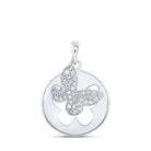 Enchanting Diamond Butterfly Pendant in White Gold - Splendid Jewellery
