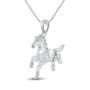 Enchanting Diamond Equestrian Pendant - Splendid Jewellery