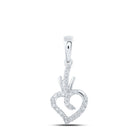Enchanting Diamond Heart & Love Symbol Pendant - Splendid Jewellery