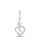Enchanting Diamond Heart & Love Symbol Pendant - Splendid Jewellery