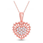 Enchanting Diamond Heart & Love Symbol Pendant - Splendid Jewellery