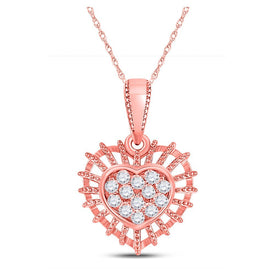 Enchanting Diamond Heart & Love Symbol Pendant - Splendid Jewellery