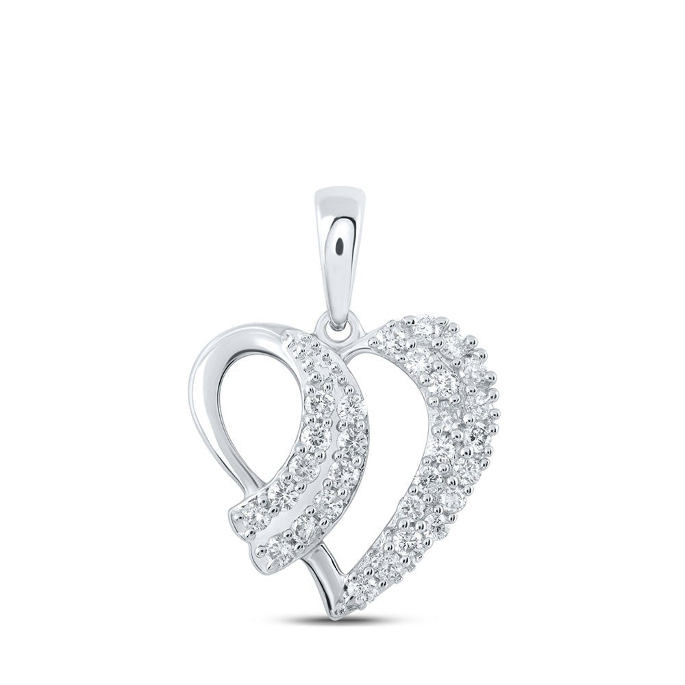 Enchanting Diamond Heart & Love Symbol Pendant - Splendid Jewellery