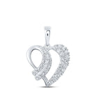Enchanting Diamond Heart & Love Symbol Pendant - Splendid Jewellery
