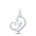 Enchanting Diamond Heart & Love Symbol Pendant - Splendid Jewellery