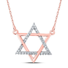 Load image into Gallery viewer, Enchanting Diamond Magen David Star Necklace - Splendid Jewellery