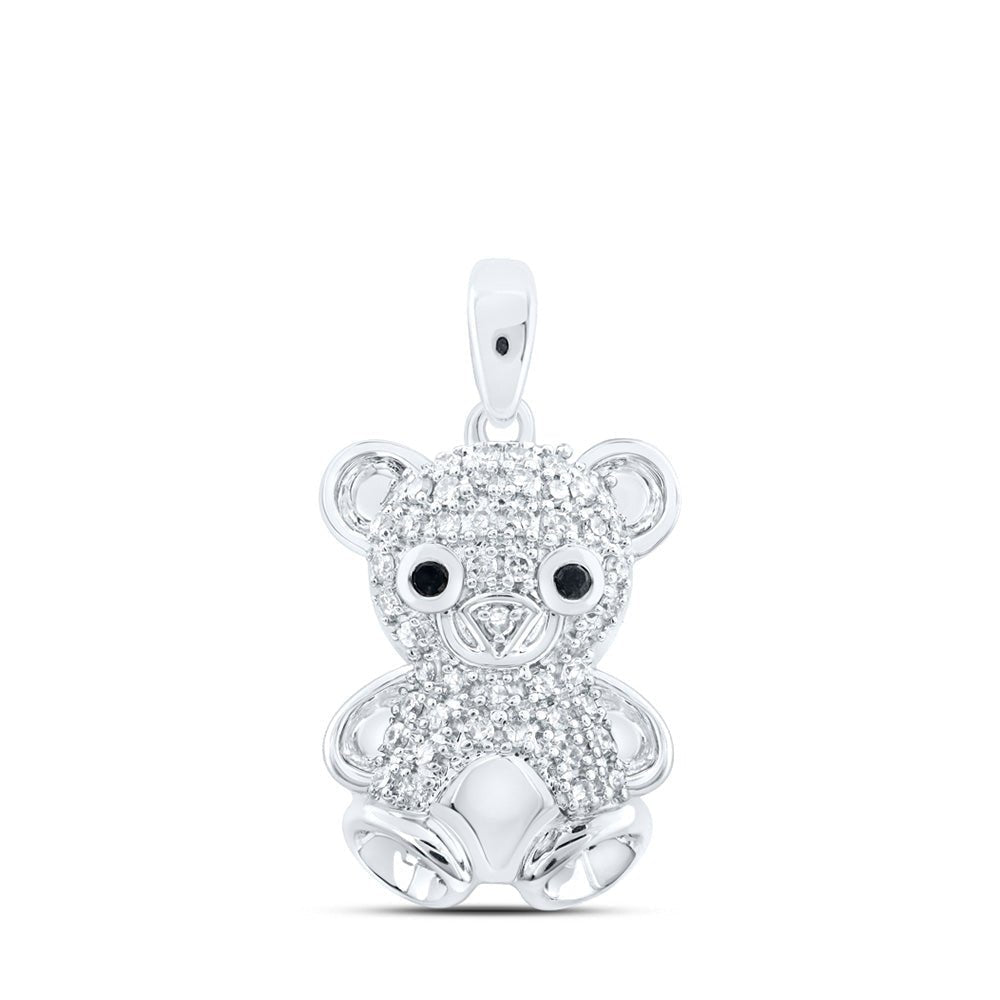 Enchanting Diamond Teddy Bear Pendant - Splendid Jewellery