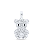 Enchanting Diamond Teddy Bear Pendant - Splendid Jewellery