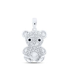 Enchanting Diamond Teddy Bear Pendant - Splendid Jewellery