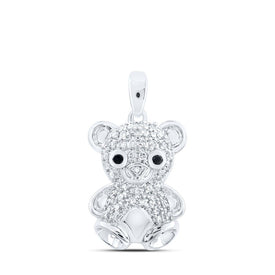 Enchanting Diamond Teddy Bear Pendant - Splendid Jewellery