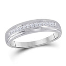Enchanting Elegance | 10kt White Gold Princess Diamond Wedding Band 1/4 Cttw - Splendid Jewellery