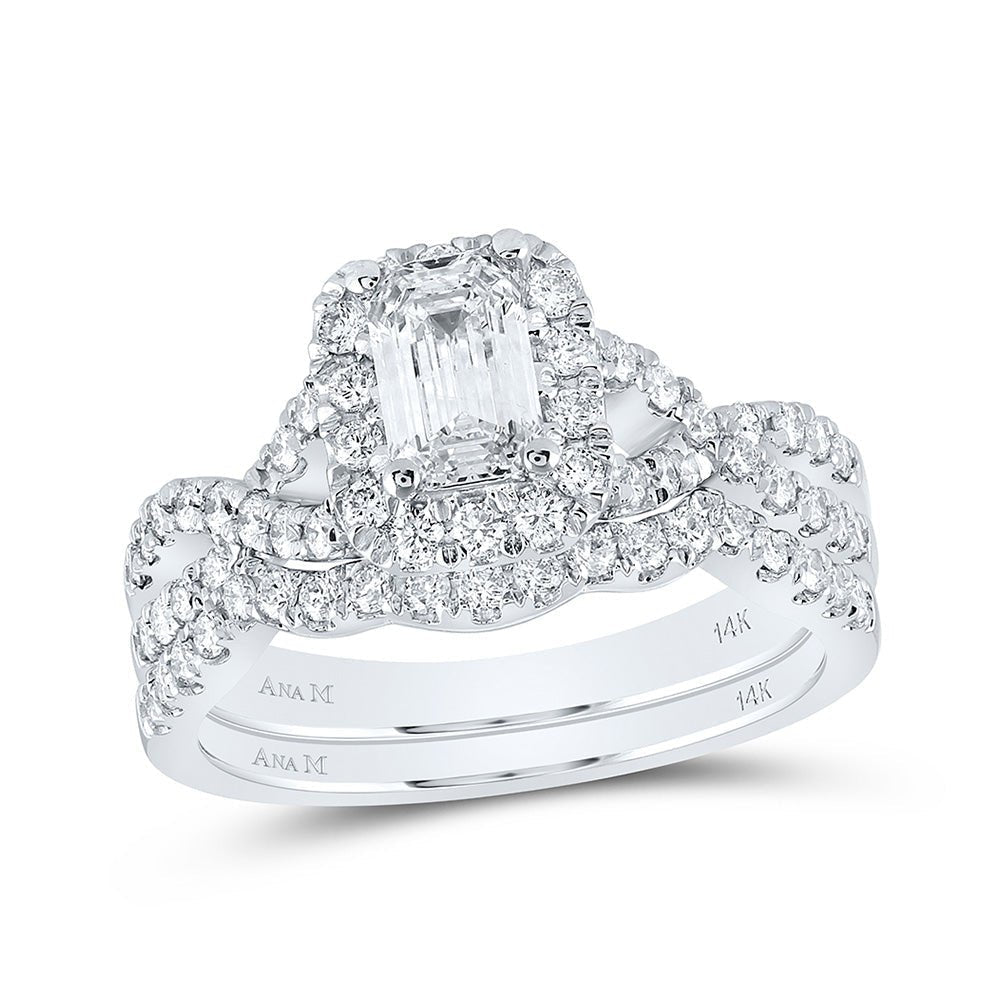 Enchanting Emerald Brilliance Wedding Ring Set - Splendid Jewellery