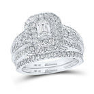 Enchanting Emerald Brilliance Wedding Ring Set - Splendid Jewellery
