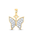 Enchanting Gold Butterfly Diamond Pendant - Splendid Jewellery