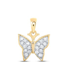 Enchanting Gold Butterfly Diamond Pendant - Splendid Jewellery