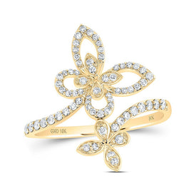 Enchanting Gold Butterfly Diamond Ring - A Whimsical Masterpiece - Splendid Jewellery