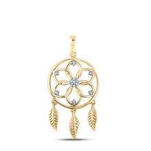 Load image into Gallery viewer, Enchanting Gold Dream Catcher Diamond Pendant - Splendid Jewellery