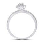 Enchanting Halo Diamond Bridal Wedding Ring Set in 10kt White Gold - Alternate view 2 from Splendid Jewellery