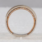 Enchanting Harmony: 14kt Two - tone Gold Princess Diamond Bridal Wedding Ring Band Set 1 - 1/3 Cttw - Splendid Jewellery