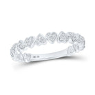 Enchanting Heart Diamond Stackable Band Ring - Splendid Jewellery