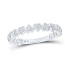 Enchanting Heart Diamond Stackable Band Ring - Splendid Jewellery