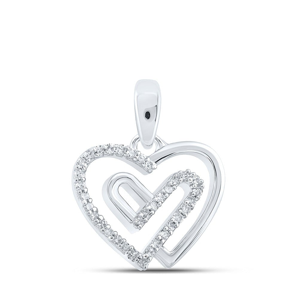 Enchanting Love and Diamond Heart Pendant - Splendid Jewellery