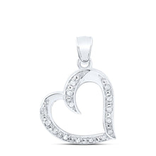 Load image into Gallery viewer, Enchanting Love Diamond Heart Pendant  Top View from Splendid Jewellery