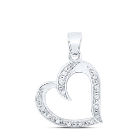 Enchanting Love Diamond Heart Pendant  Top View from Splendid Jewellery