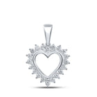 Enchanting Love Diamond Pendant | 10kt White Gold Heart & Love Symbol Necklace 1/5 Cttw | Splendid Jewellery - Splendid Jewellery