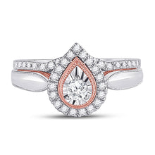 Load image into Gallery viewer, Enchanting Love Story | 10kt Two - tone Gold Diamond Bridal Wedding Ring Band Set 1/2 Cttw | Splendid Jewellery - Splendid Jewellery