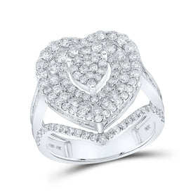 Enchanting Love Story Diamond Heart Ring - Splendid Jewellery