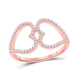 Enchanting Love Story Diamond Heart Ring - Splendid Jewellery