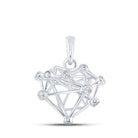 Enchanting Love's Embrace Diamond Heart Pendant - Splendid Jewellery