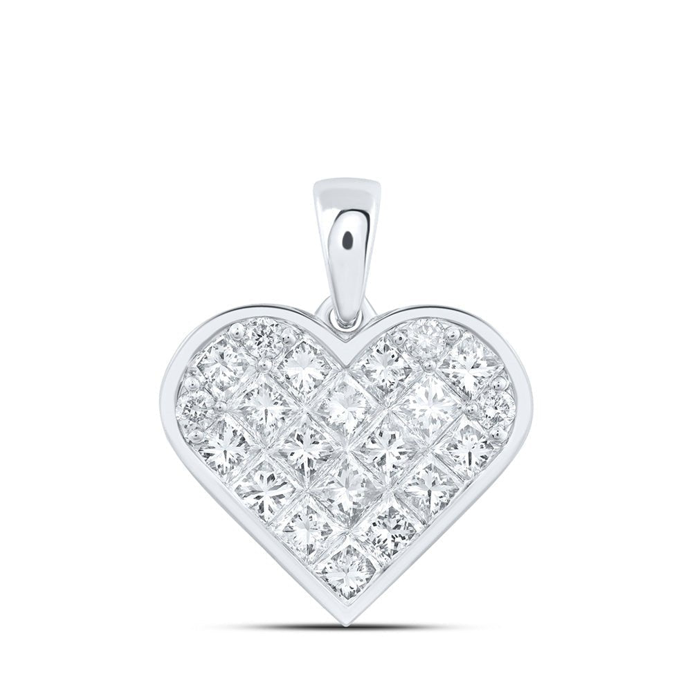 Enchanting Princess - Cut Diamond Heart Pendant - Splendid Jewellery