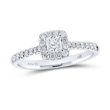 Load image into Gallery viewer, Enchanting Princess Diamond Halo Bridal Wedding Engagement Ring - Splendid Jewellery