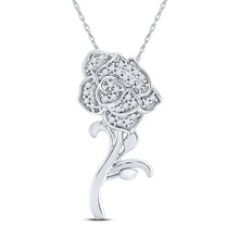 Load image into Gallery viewer, Enchanting Rose Blossom Diamond Pendant - Splendid Jewellery