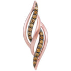 Enchanting Rose Gold Brown Diamond Pendant - A Captivating Celebration of Elegance - Splendid Jewellery