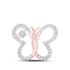 Enchanting Rose Gold Butterfly Diamond Pendant - Splendid Jewellery