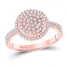Enchanting Rose Gold Diamond Cluster Ring - Splendid Jewellery
